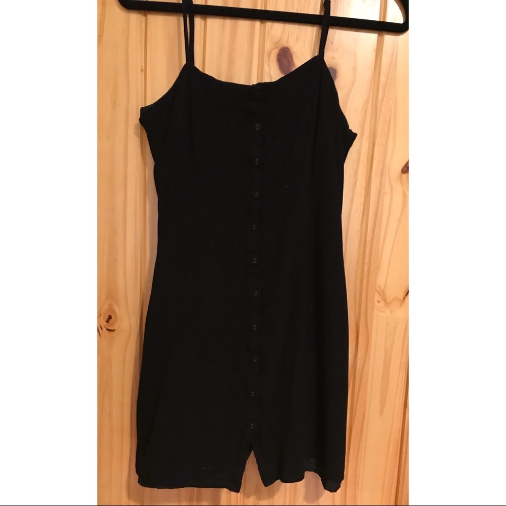 Black mini dress